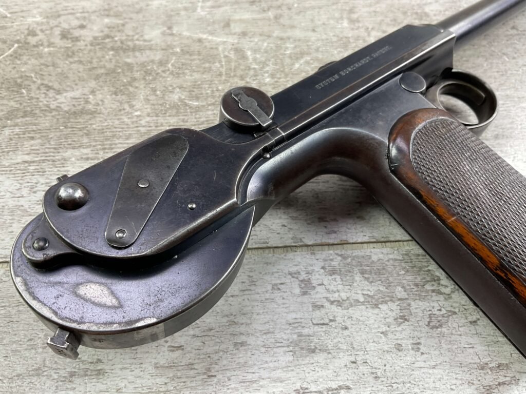 LOEWE C93 BORCHARDT SEMI AUTO PISTOL W/ SHOULDER STOCK / HOLSTER, MATCHING, JAMES EARL JONES "FAVORITES" COLLECTION, VERY RARE #5-10870