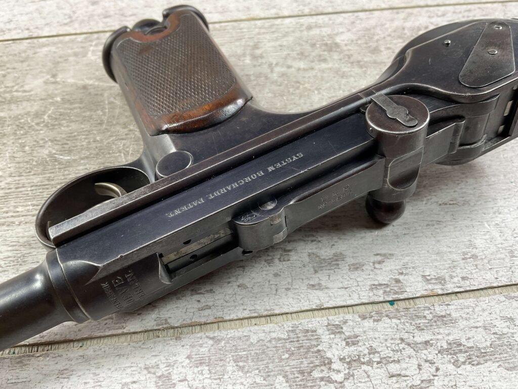 LOEWE C93 BORCHARDT SEMI AUTO PISTOL W/ SHOULDER STOCK / HOLSTER, MATCHING, JAMES EARL JONES "FAVORITES" COLLECTION, VERY RARE #5-10870