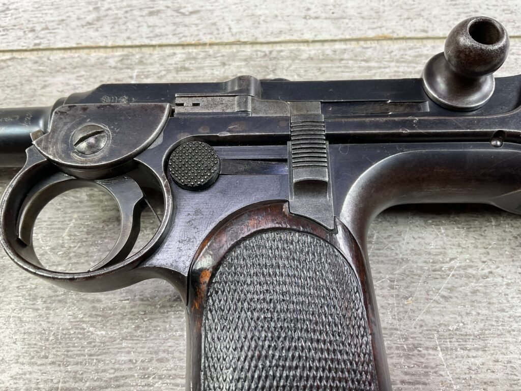 LOEWE C93 BORCHARDT SEMI AUTO PISTOL W/ SHOULDER STOCK / HOLSTER, MATCHING, JAMES EARL JONES "FAVORITES" COLLECTION, VERY RARE #5-10870