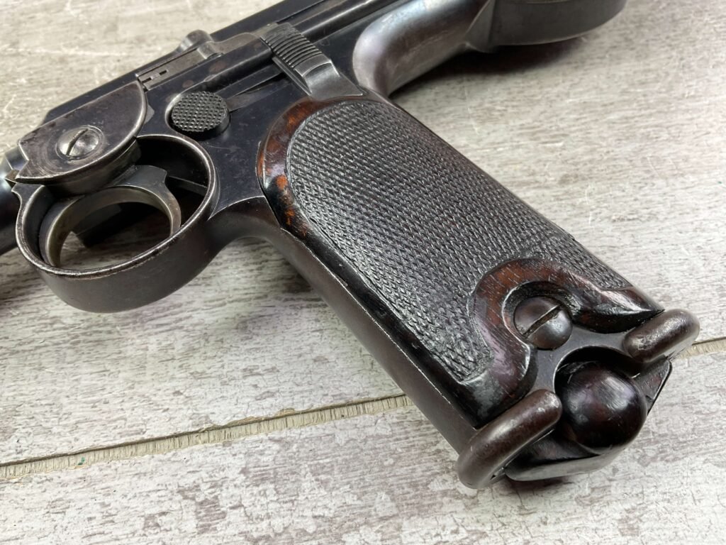 LOEWE C93 BORCHARDT SEMI AUTO PISTOL W/ SHOULDER STOCK / HOLSTER, MATCHING, JAMES EARL JONES "FAVORITES" COLLECTION, VERY RARE #5-10870