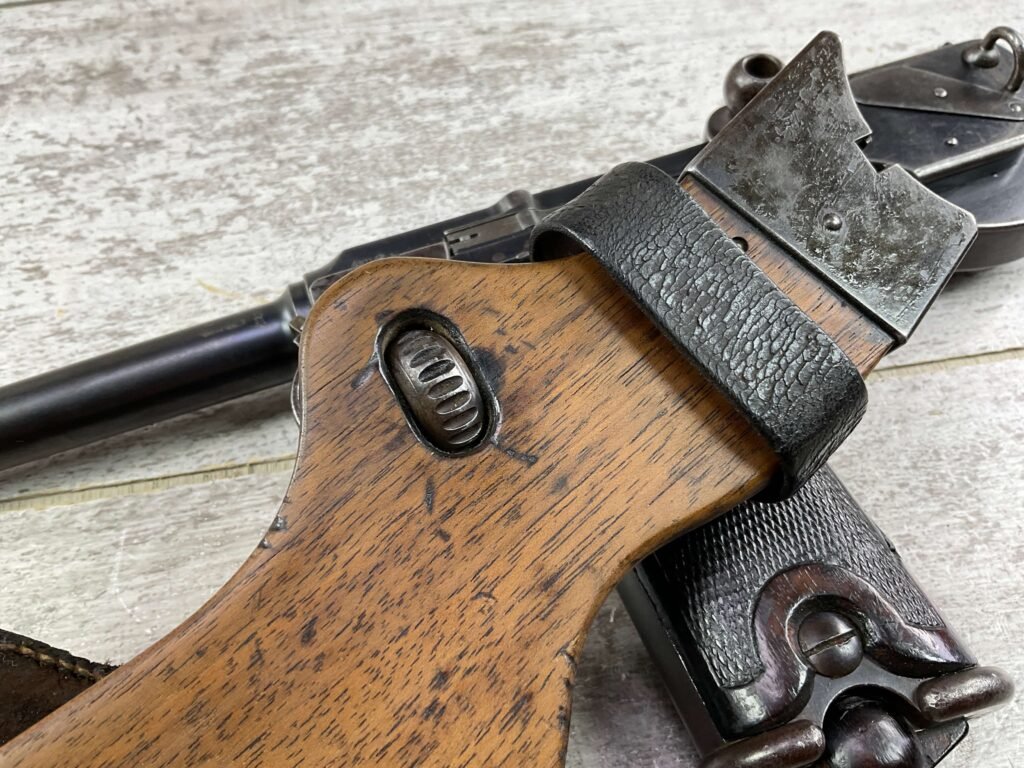 LOEWE C93 BORCHARDT SEMI AUTO PISTOL W/ SHOULDER STOCK / HOLSTER, MATCHING, JAMES EARL JONES "FAVORITES" COLLECTION, VERY RARE #5-10870