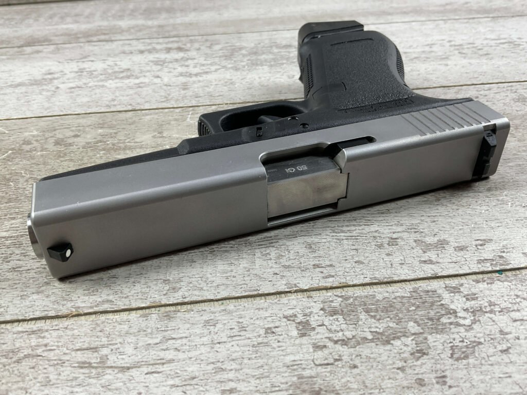 GLOCK MODEL 21 AUST MADE W/ GUNCRAFTER INDUSTRIES 50 GI SEMI AUTO PISTOL, JAMES EARL JONES COLLECTION, CONVERSION KIT & EXTRAS #5-10829