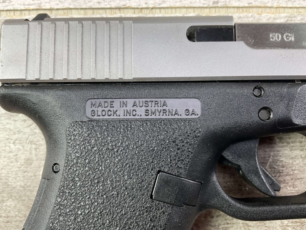 GLOCK MODEL 21 AUST MADE W/ GUNCRAFTER INDUSTRIES 50 GI SEMI AUTO PISTOL, JAMES EARL JONES COLLECTION, CONVERSION KIT & EXTRAS #5-10829