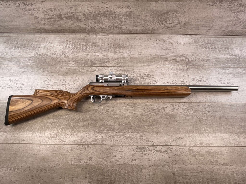 VOLQUARTSEN CUSTOM CLASSIC 17 HMR 10/22 SEMI AUTO STAINLESS STEEL RIFLE, JAMES EARL JONES COLLECTION #5-11020