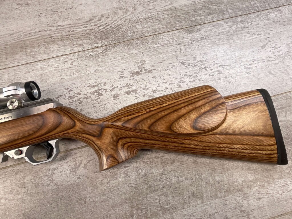 VOLQUARTSEN CUSTOM CLASSIC 17 HMR 10/22 SEMI AUTO STAINLESS STEEL RIFLE, JAMES EARL JONES COLLECTION #5-11020