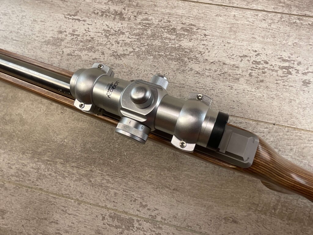 VOLQUARTSEN CUSTOM CLASSIC 17 HMR 10/22 SEMI AUTO STAINLESS STEEL RIFLE, JAMES EARL JONES COLLECTION #5-11020
