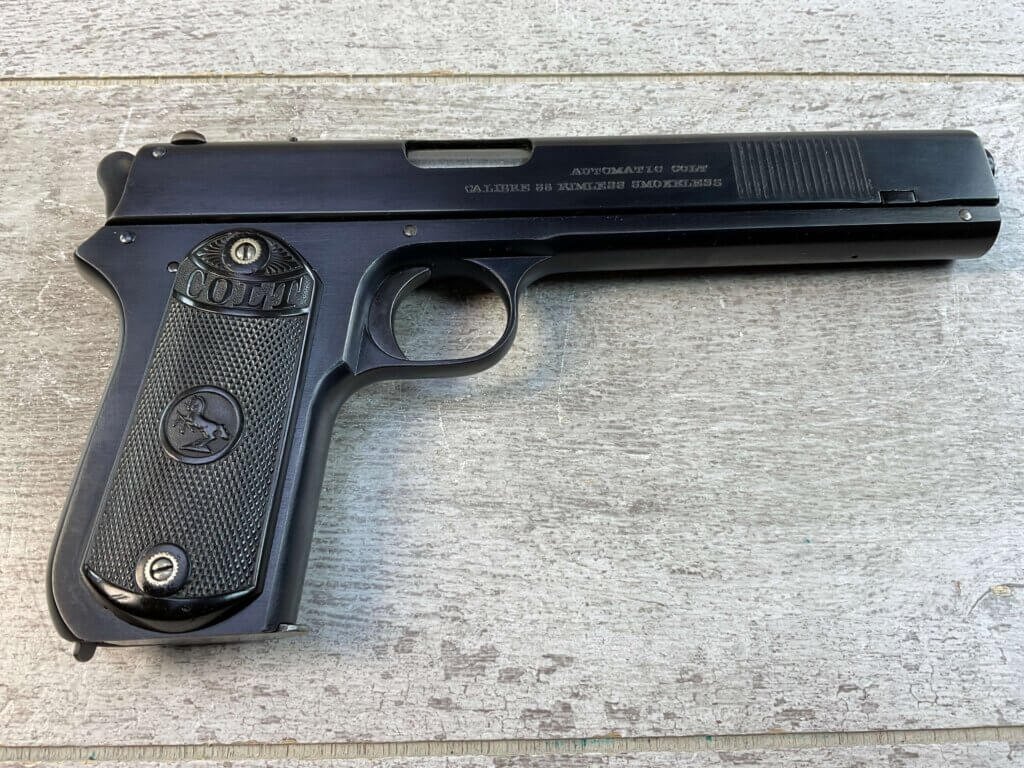 COLT 1902 .38 RIMLESS SEMI AUTO PISTOL, JAMES EARL JONES "FAVORITES" COLLECTION #5-10873