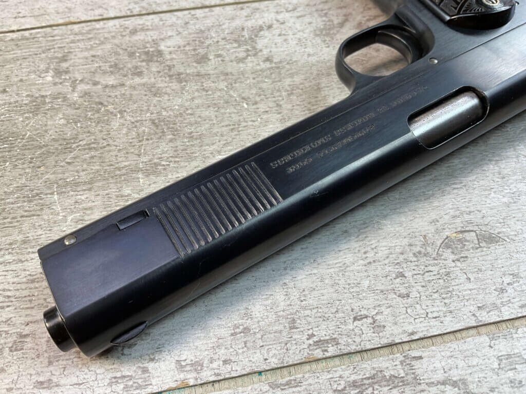 COLT 1902 .38 RIMLESS SEMI AUTO PISTOL, JAMES EARL JONES "FAVORITES" COLLECTION #5-10873