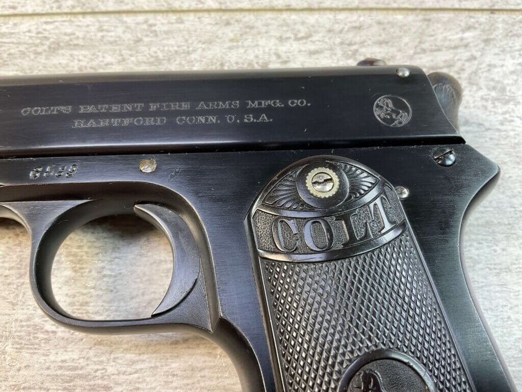 COLT 1902 .38 RIMLESS SEMI AUTO PISTOL, JAMES EARL JONES "FAVORITES" COLLECTION #5-10873