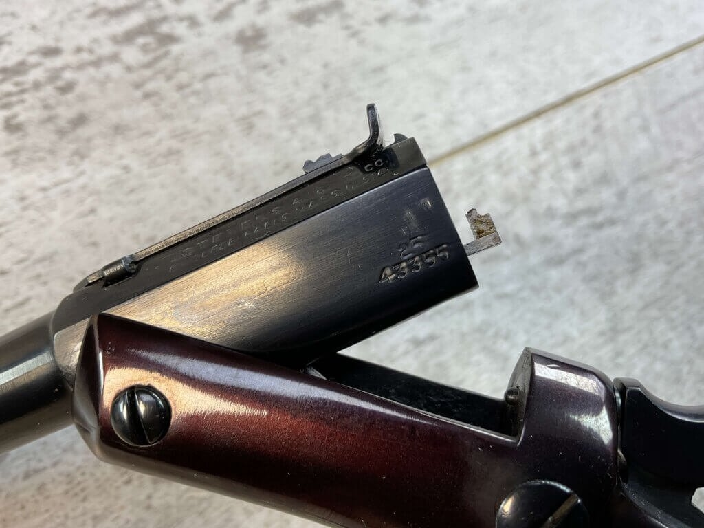 J. STEVENS TIP UP MODEL 35 SINGLE SHOT PISTOL, JAMES EARL JONES "FAVORITES" COLLECTION #5-10874