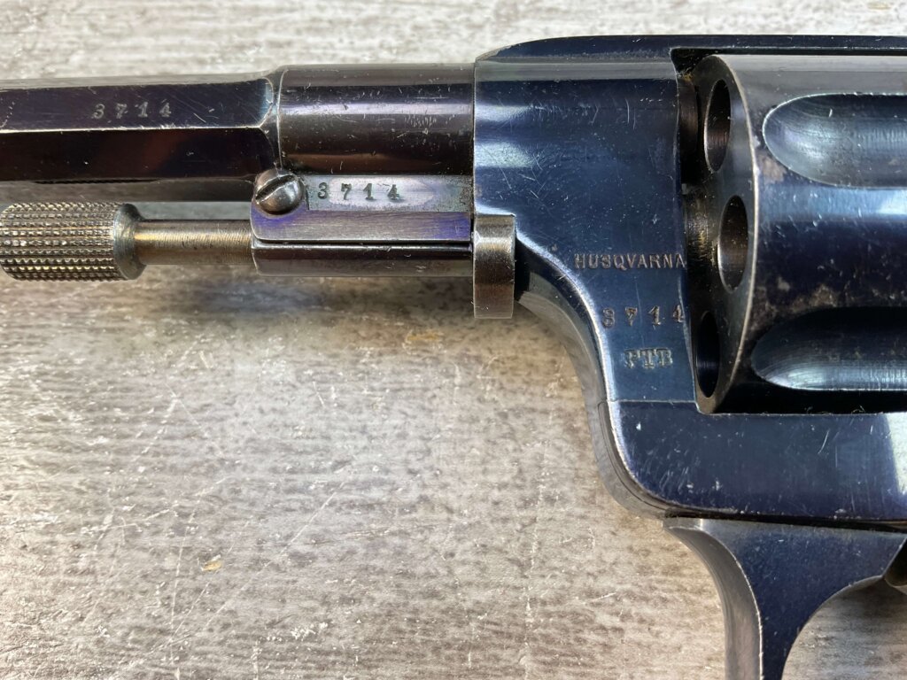 HUSQVARNA 1887 7.5MM NAGANT REVOLVER, JAMES EARL JONES "FAVORITES" COLLECTION, RARE & ANTIQUE #5-10876