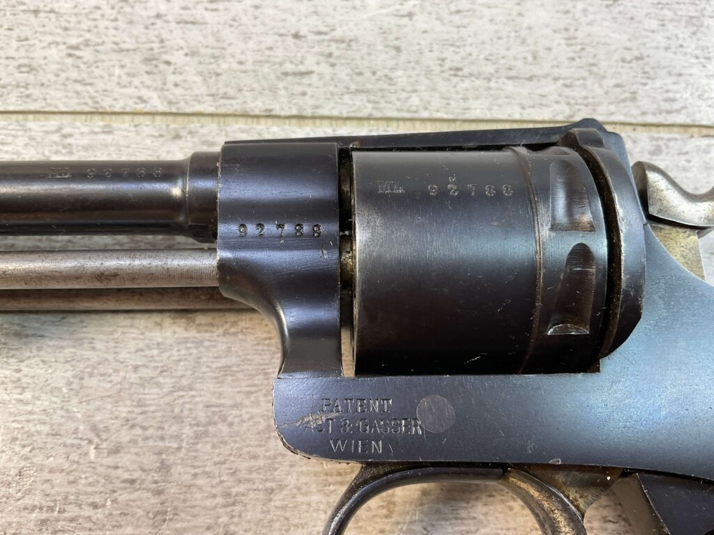 RAST & GASSER WIEN 1898 8MM GASSER REVOLVER, JAMES EARL JONES "FAVORITES" COLLECTION #5-10879