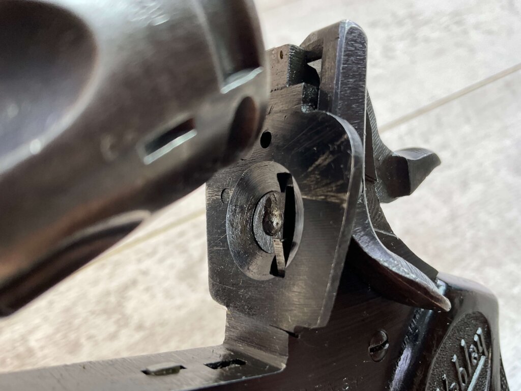 WEBLEY & SCOTT LTD MARK IV .38 S&W WAR FINISH REVOLVER, JAMES EARL JONES "FAVORITES" COLLECTION #5-10882