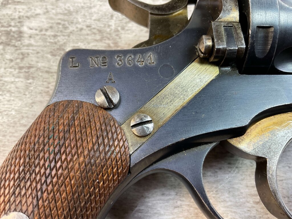 HUSQVARNA 1887 7.5MM NAGANT REVOLVER, JAMES EARL JONES "FAVORITES" COLLECTION, RARE & ANTIQUE #5-10884