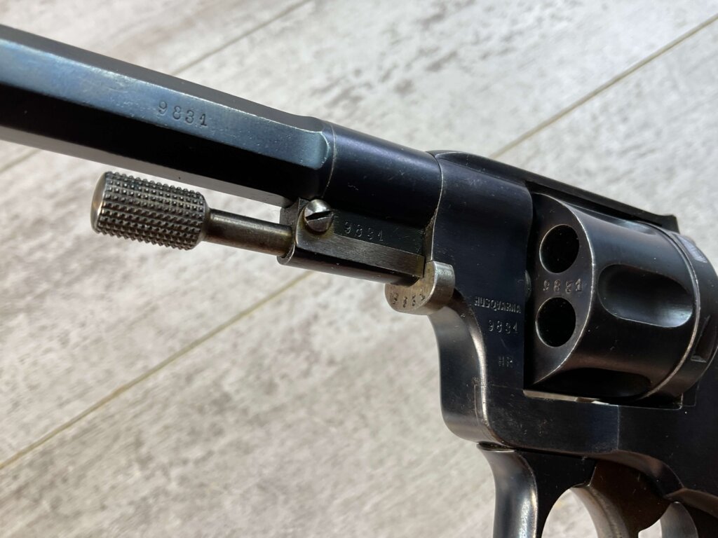 HUSQVARNA 1887 7.5MM NAGANT REVOLVER, JAMES EARL JONES "FAVORITES" COLLECTION, RARE & ANTIQUE #5-10884