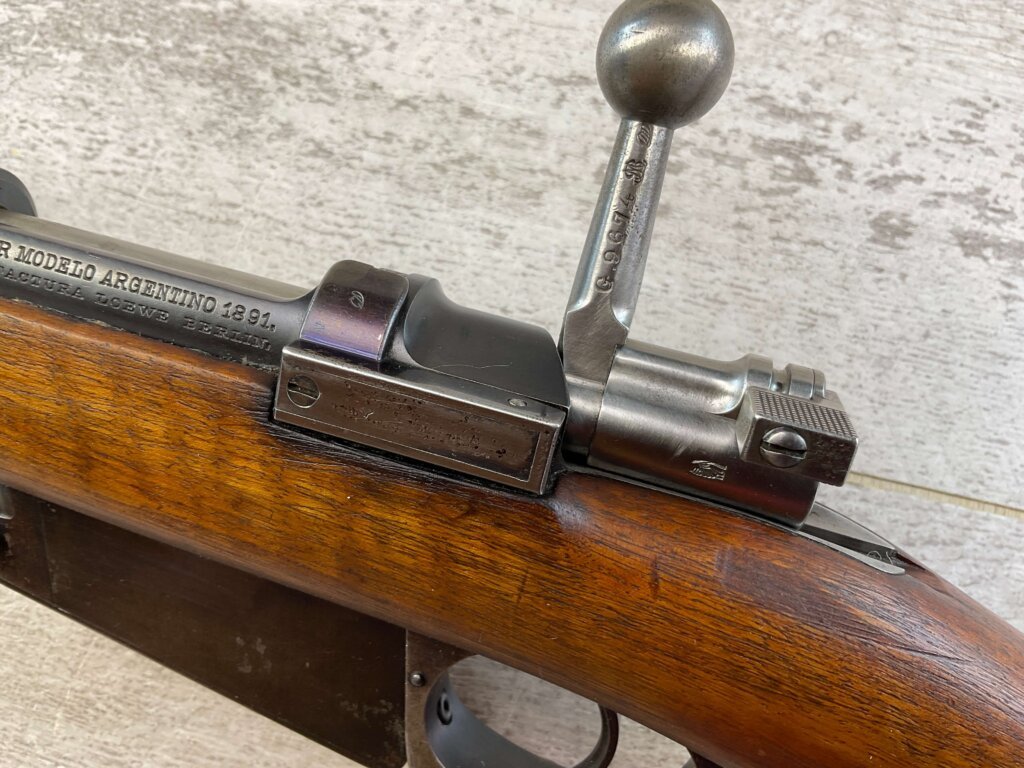 ARGENTINE MAUSER 1891 7.65X53 BOLT ACTION RIFLE, JAMES EARL JONES "FAVORITES" COLLECTION, ANTIQUE #5-11029