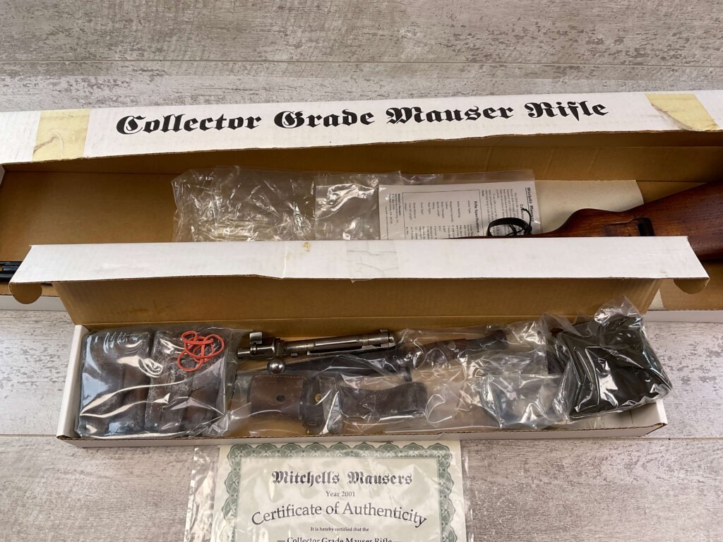 MITCHELL'S MAUSER M48 8MM BOLT ACTION RIFLE, IN BOX W/ACCESSORIES #5-12001