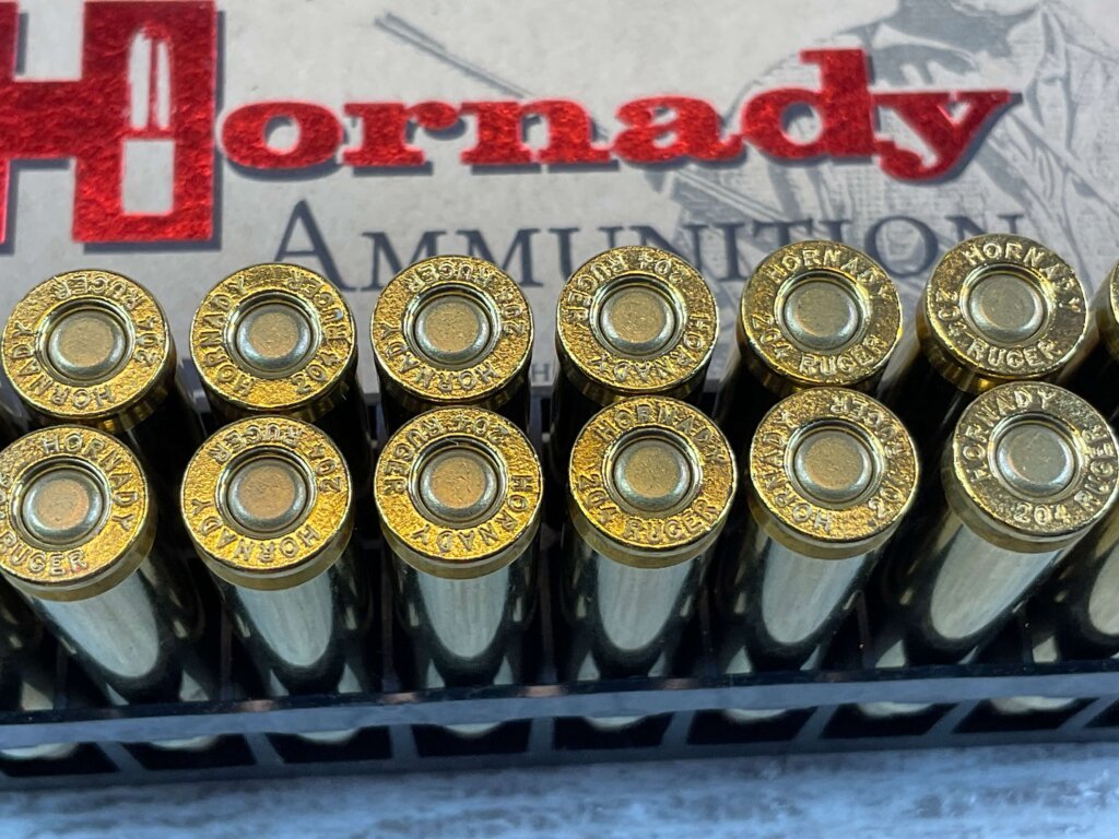 HORNADY VARMINT EXPRESS, 204 RUGER, 32 GR. V-MAX AMMO, FULL BOX (QTY 20) #5-11117