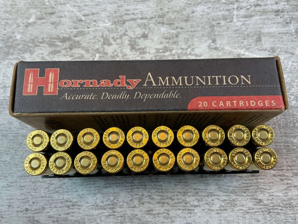 HORNADY VARMINT EXPRESS, 204 RUGER, 32 GR. V-MAX AMMO, FULL BOX (QTY 20) #5-11117