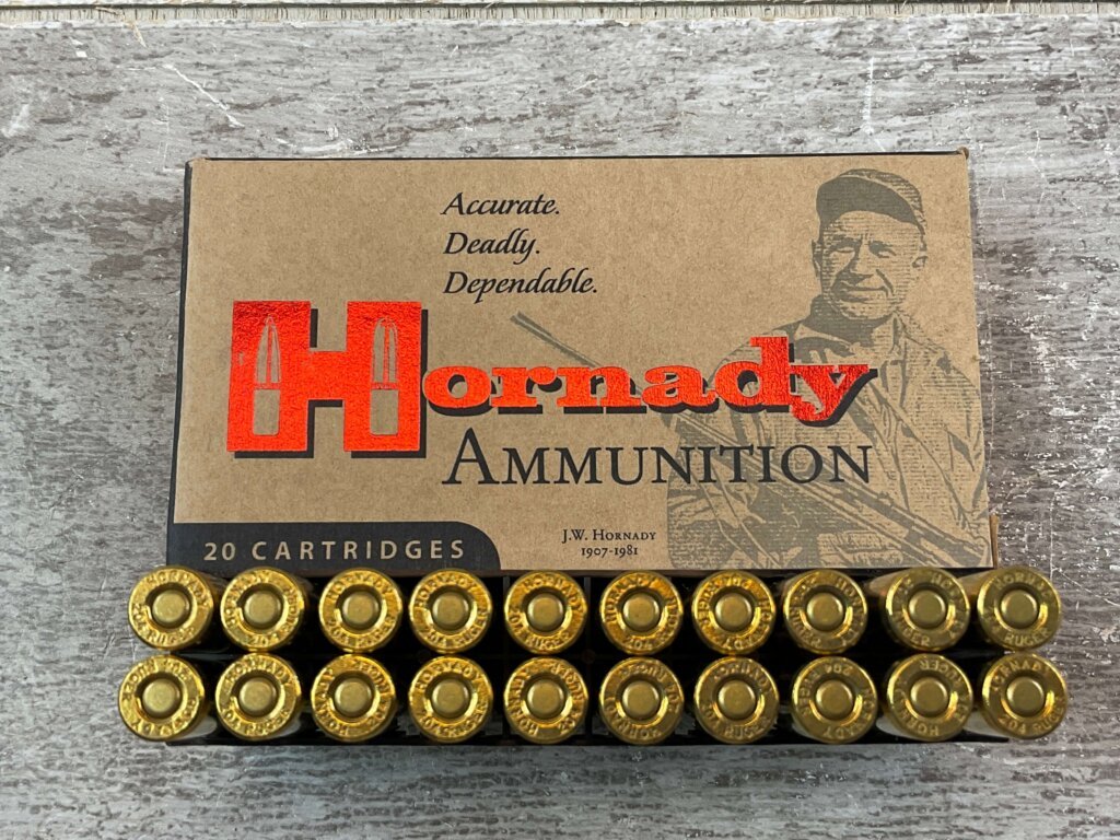 HORNADY VARMINT EXPRESS, 204 RUGER, 40 GR. V-MAX AMMO, FULL BOX (QTY 20) #5-11118
