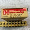 HORNADY VARMINT EXPRESS, 204 RUGER, 40 GR. V-MAX AMMO, FULL BOX (QTY 20) #5-11118