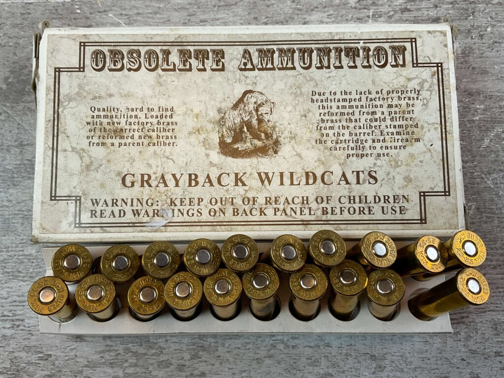 OBSOLETE AMMUNITION BOX, (WINCHESTER) WIN SUPER 25-35 AMMO, FULL BOX (QTY 20) #5-11121