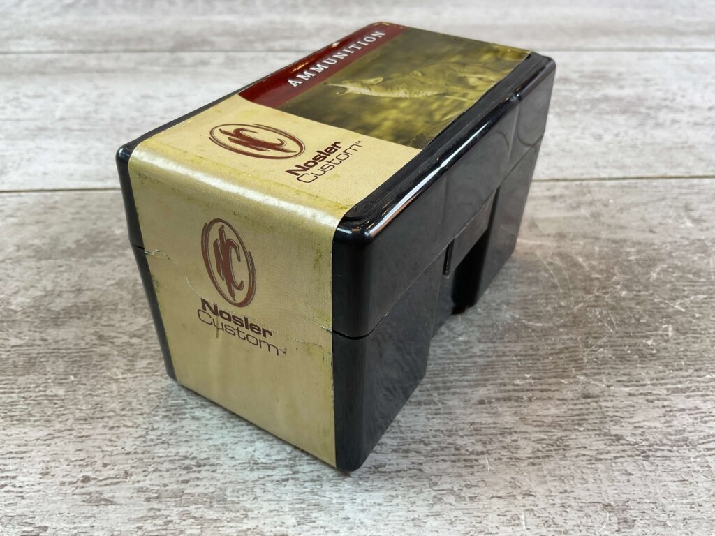 NOSLER CUSTOM 221 REM FIREBALL, 40 GR. BALLISTIC TIP, 3200 FPS AMMO, FULL, UNOPENED BOX (QTY 50) #5-11123