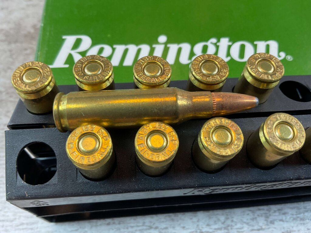 REMINGTON 221 REM FIREBALL, 50 GR. PTO SOFT POINT, KLEANBORE PRIMING AMMO, QTY 15 #5-11125
