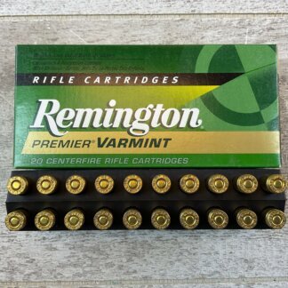 REMINGTON PREMIER VARMINT 221 REM FIREBALL, 50 GR. V-MAX BOAT TAIL AMMO, FULL BOX (QTY 20) #5-11127