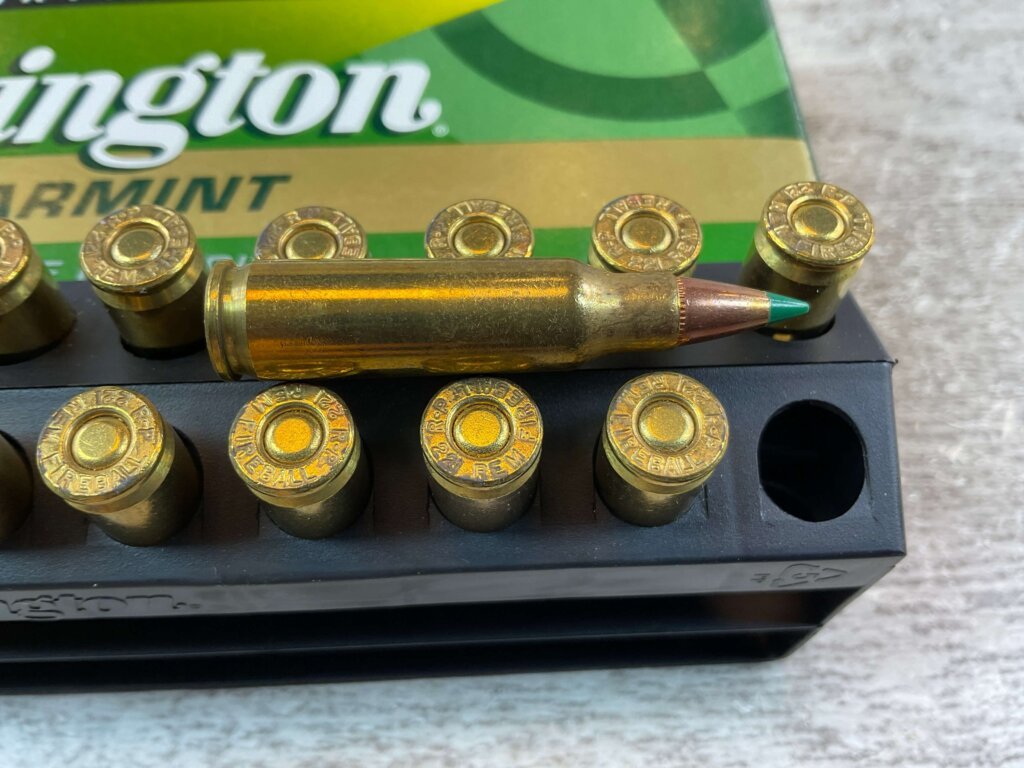 REMINGTON PREMIER VARMINT 221 REM FIREBALL, 50 GR. V-MAX BOAT TAIL AMMO, FULL BOX (QTY 20) #5-11127