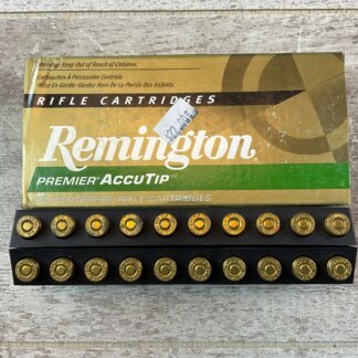 REMINGTON PREMIER ACCUTIP 221 REM FIREBALL, 50 GR. V-MAX BOAT TAIL AMMO, FULL BOX (QTY 20) #5-11128