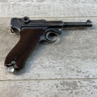 DWM LUGER P08 9MM SEMI AUTO PISTOL, RARE NAZI DEATH HEAD, JAMES EARL JONES COLLECTION #5-10897