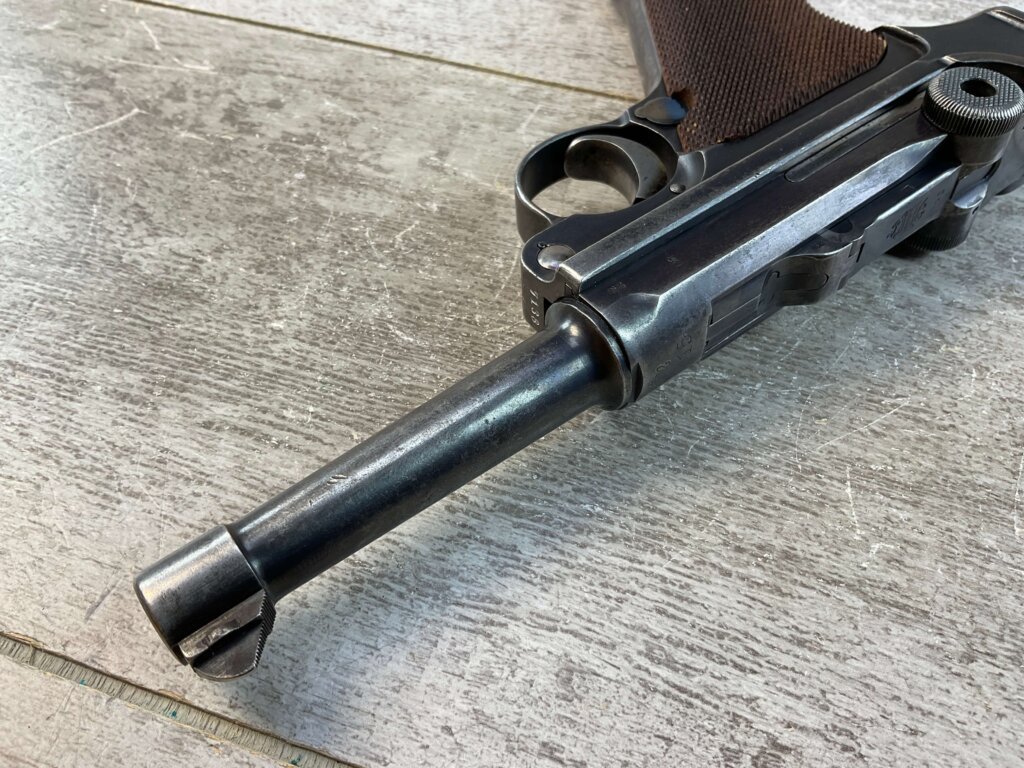 DWM LUGER P08 9MM SEMI AUTO PISTOL, RARE NAZI DEATH HEAD, JAMES EARL JONES COLLECTION #5-10897