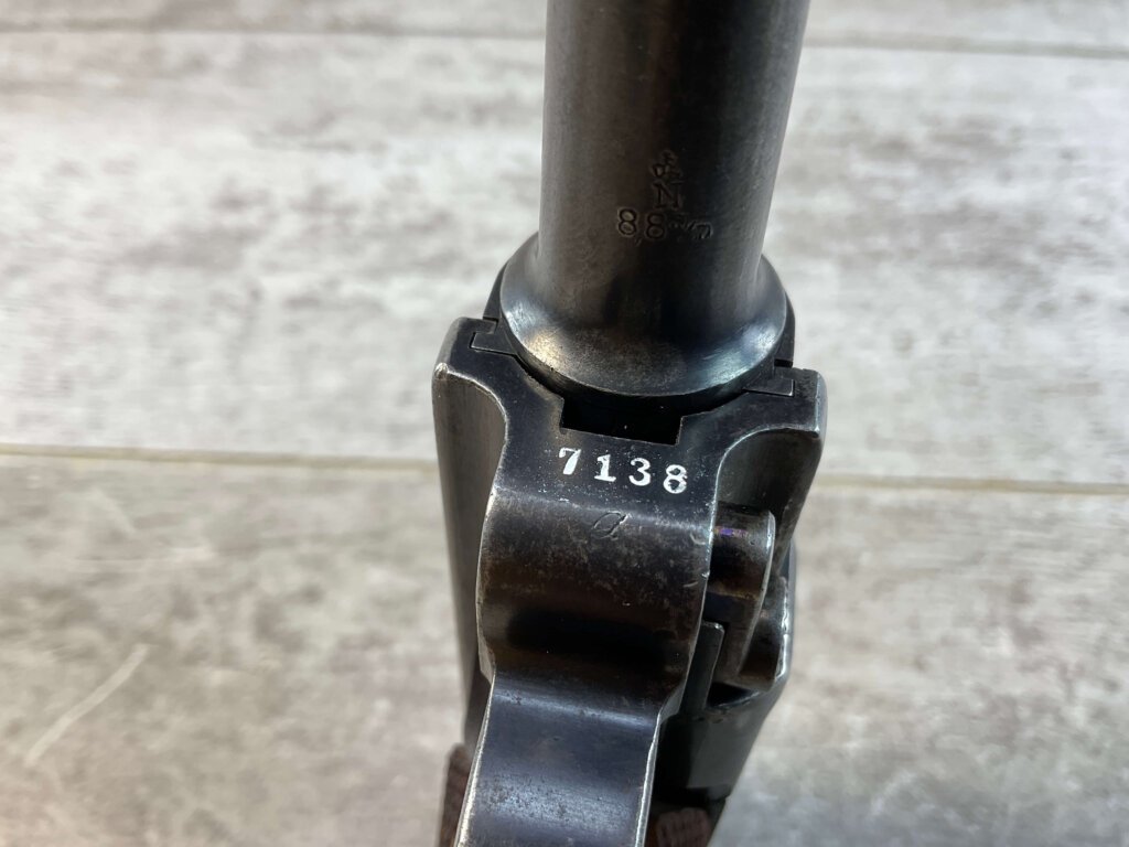 DWM LUGER P08 9MM SEMI AUTO PISTOL, RARE NAZI DEATH HEAD, JAMES EARL JONES COLLECTION #5-10897