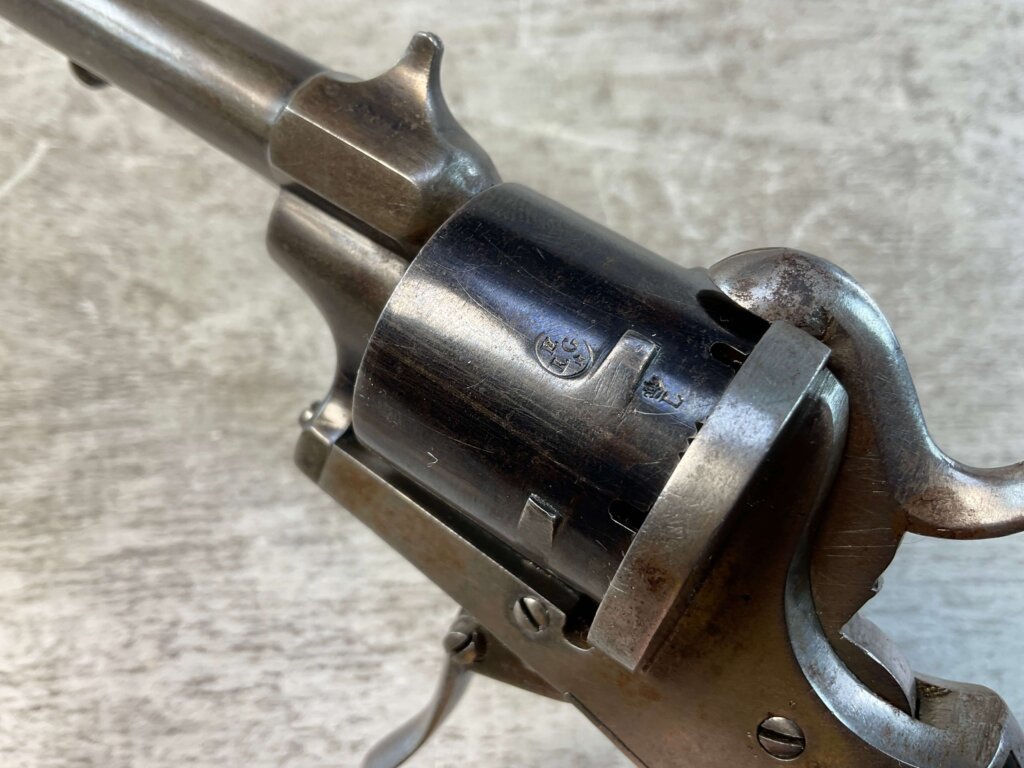 BELGIAN .32 PINFIRE REVOLVER, JAMES EARL JONES COLLECTION, ANTIQUE #5-10893