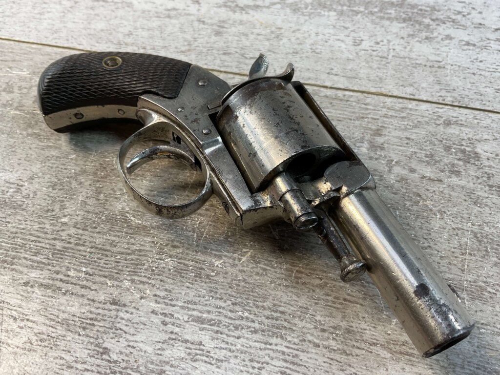 W. MOORE & CO LONDON .455? BULLDOG REVOLVER, JAMES EARL JONES COLLECTION, ANTIQUE #5-10903