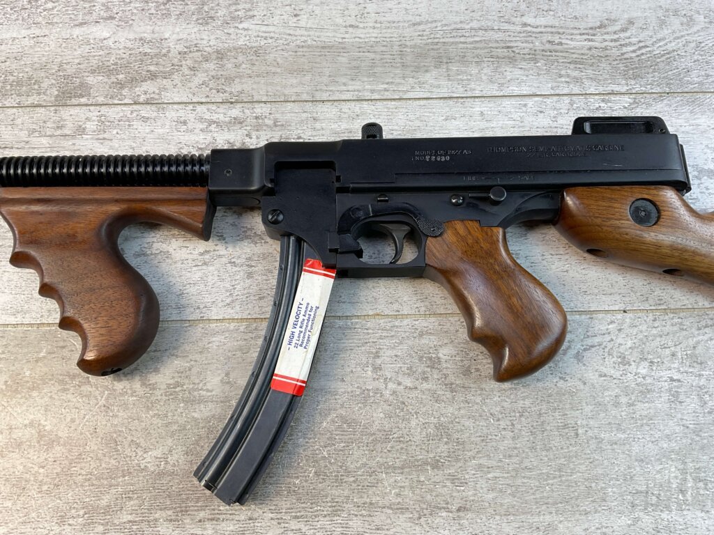 AUTO ORDNANCE THOMPSON 1927 M3 CARBINE .22LR SEMI AUTO RIFLE, JAMES EARL JONES "FAVORITES" COLLECTION, PRE BAN #5-11038