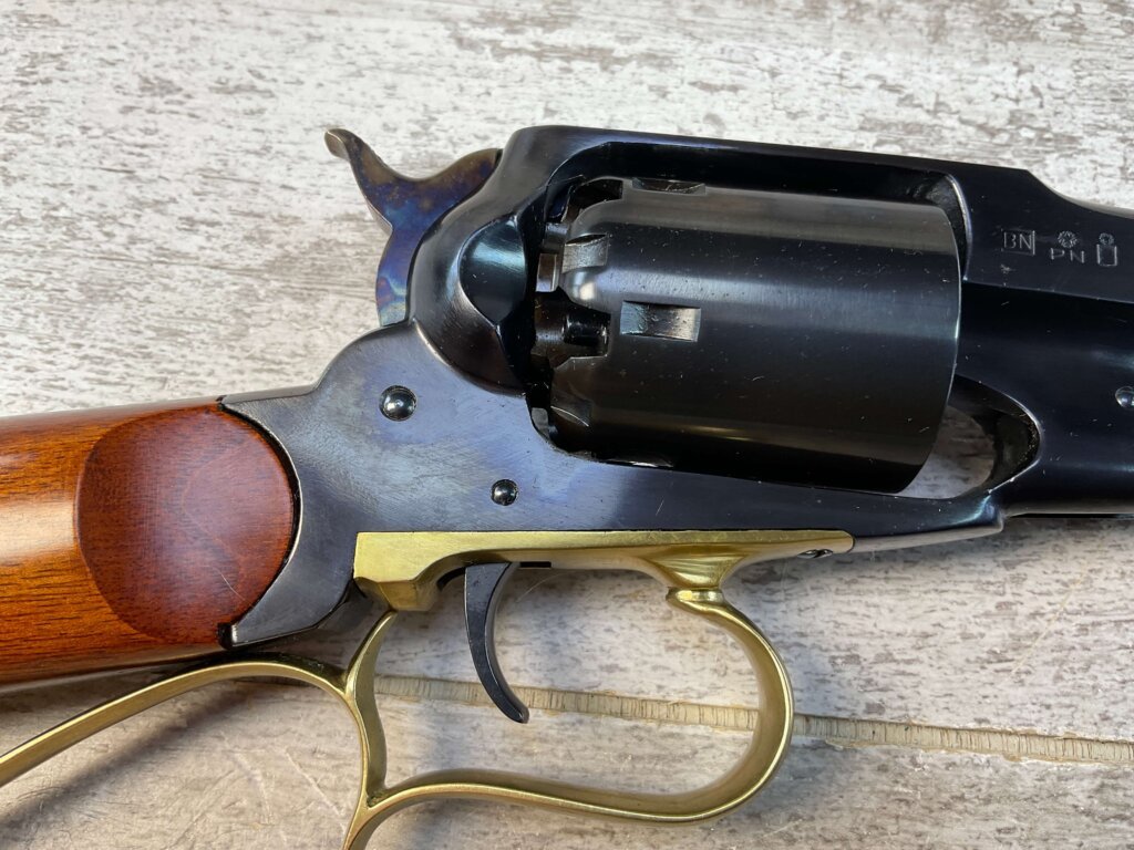 UBERTI 1858 REMINGTON REVOLVING CARBINE BLACK POWDER .44CAL RIFLE, JAMES EARL JONES "FAVORITES" COLLECTION #5-11044