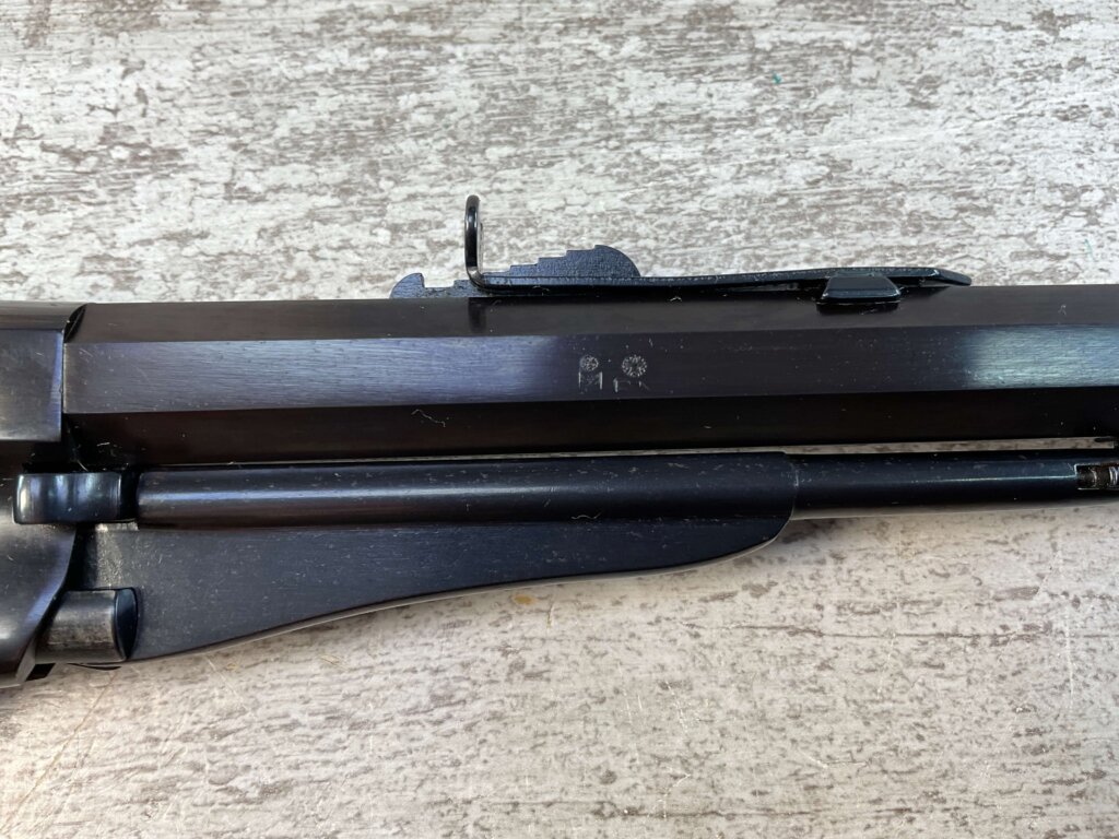 UBERTI 1858 REMINGTON REVOLVING CARBINE BLACK POWDER .44CAL RIFLE, JAMES EARL JONES "FAVORITES" COLLECTION #5-11044