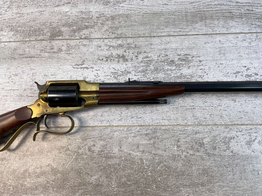ITALIAN TEXAS CARBINE .22LR REVOLVING RIFLE (1858 REMINGTON), JAMES EARL JONES "FAVORITES" COLLECTION #5-11046