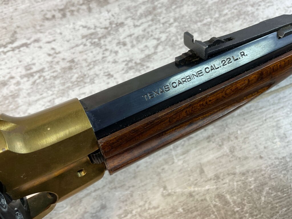 ITALIAN TEXAS CARBINE .22LR REVOLVING RIFLE (1858 REMINGTON), JAMES EARL JONES "FAVORITES" COLLECTION #5-11046