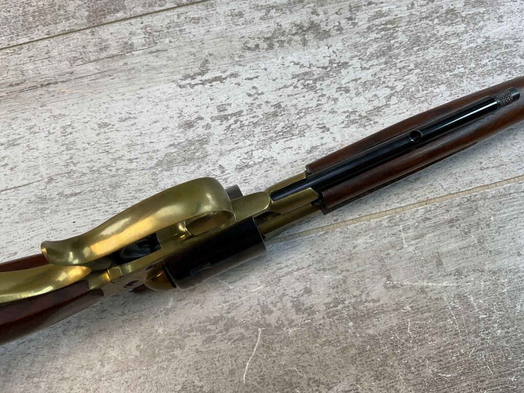 ITALIAN TEXAS CARBINE .22LR REVOLVING RIFLE (1858 REMINGTON), JAMES EARL JONES "FAVORITES" COLLECTION #5-11046