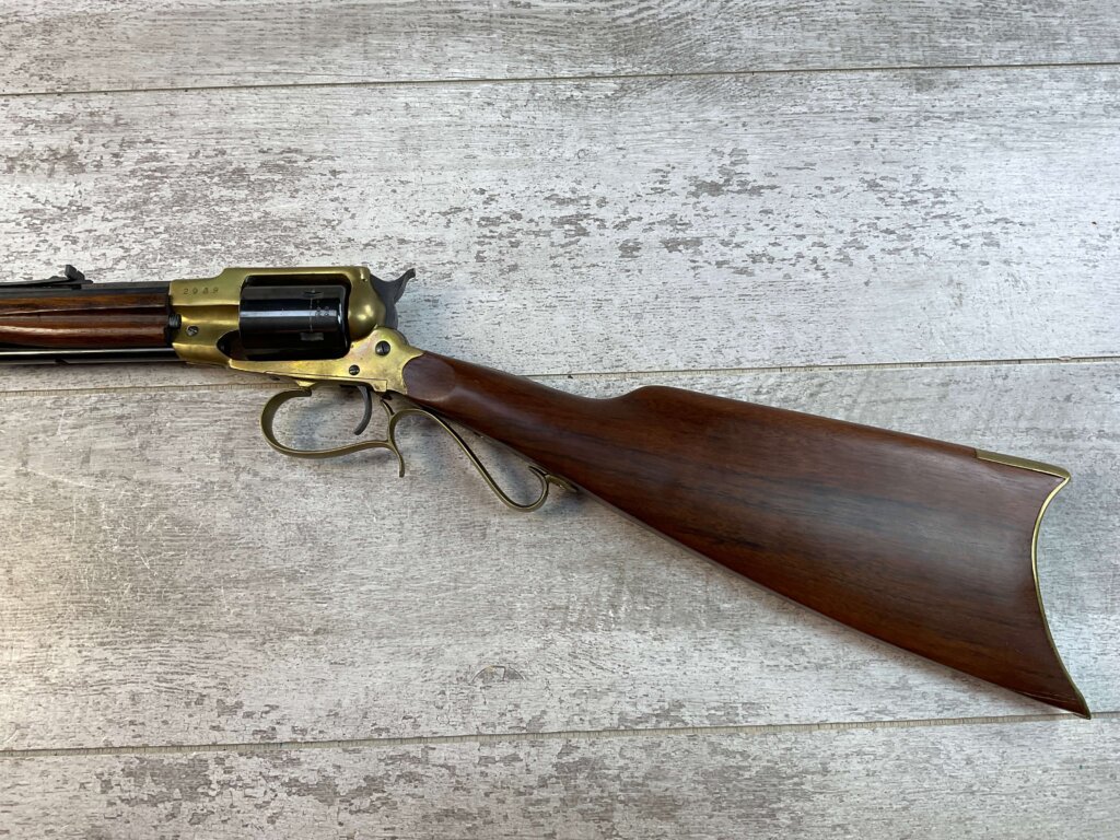 ITALIAN TEXAS CARBINE .22LR REVOLVING RIFLE (1858 REMINGTON), JAMES EARL JONES "FAVORITES" COLLECTION #5-11046