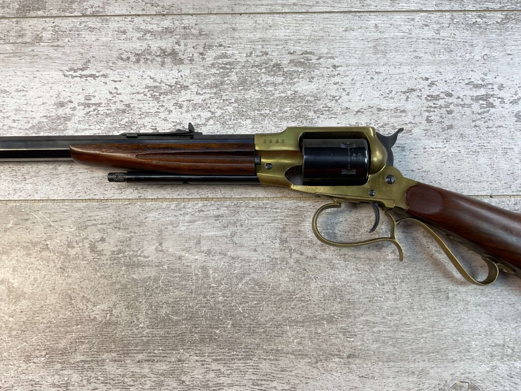 ITALIAN TEXAS CARBINE .22LR REVOLVING RIFLE (1858 REMINGTON), JAMES EARL JONES "FAVORITES" COLLECTION #5-11046