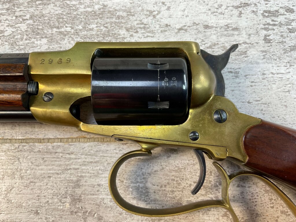 ITALIAN TEXAS CARBINE .22LR REVOLVING RIFLE (1858 REMINGTON), JAMES EARL JONES "FAVORITES" COLLECTION #5-11046