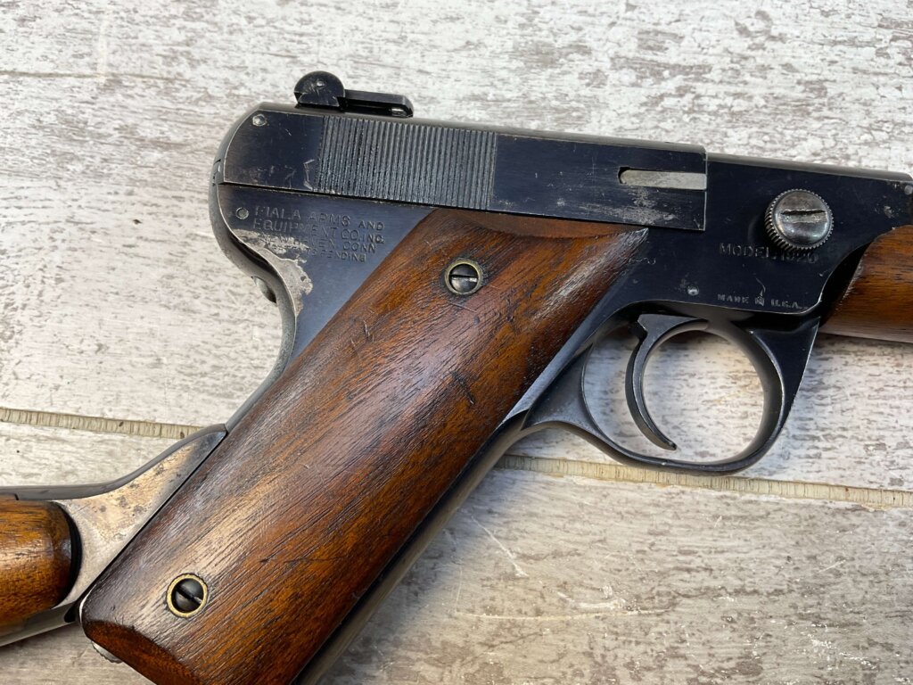 FIALA MODEL 1920 .22LR LONG BARREL"PISTOL" W/ WALNUT STOCK, JAMES EARL JONES "FAVORITES" COLLECTION #5-11047