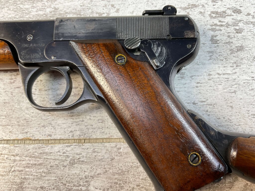 FIALA MODEL 1920 .22LR LONG BARREL"PISTOL" W/ WALNUT STOCK, JAMES EARL JONES "FAVORITES" COLLECTION #5-11047