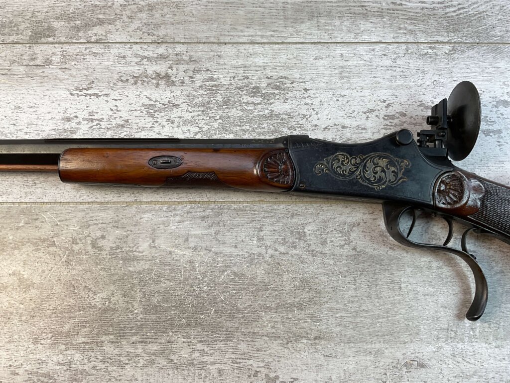 GERMAN 4MM MARTINI TYPE BEERHALL PARLOR RIFLE, JAMES EARL JONES "FAVORITES" COLLECTION #5-11051