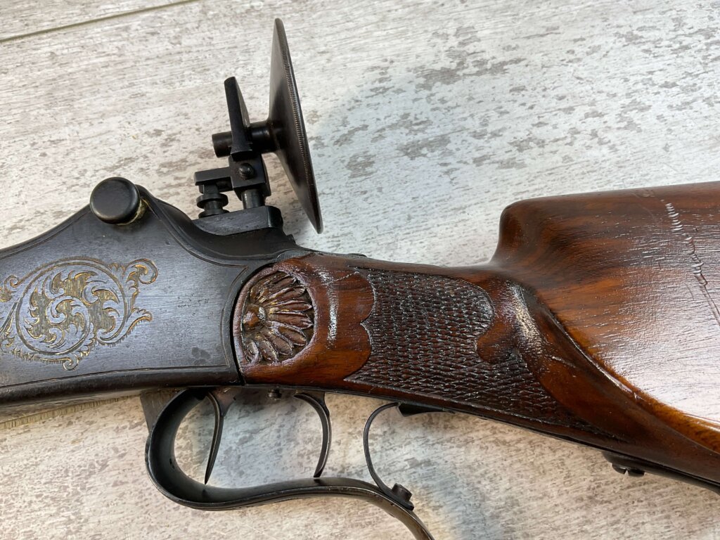 GERMAN 4MM MARTINI TYPE BEERHALL PARLOR RIFLE, JAMES EARL JONES "FAVORITES" COLLECTION #5-11051