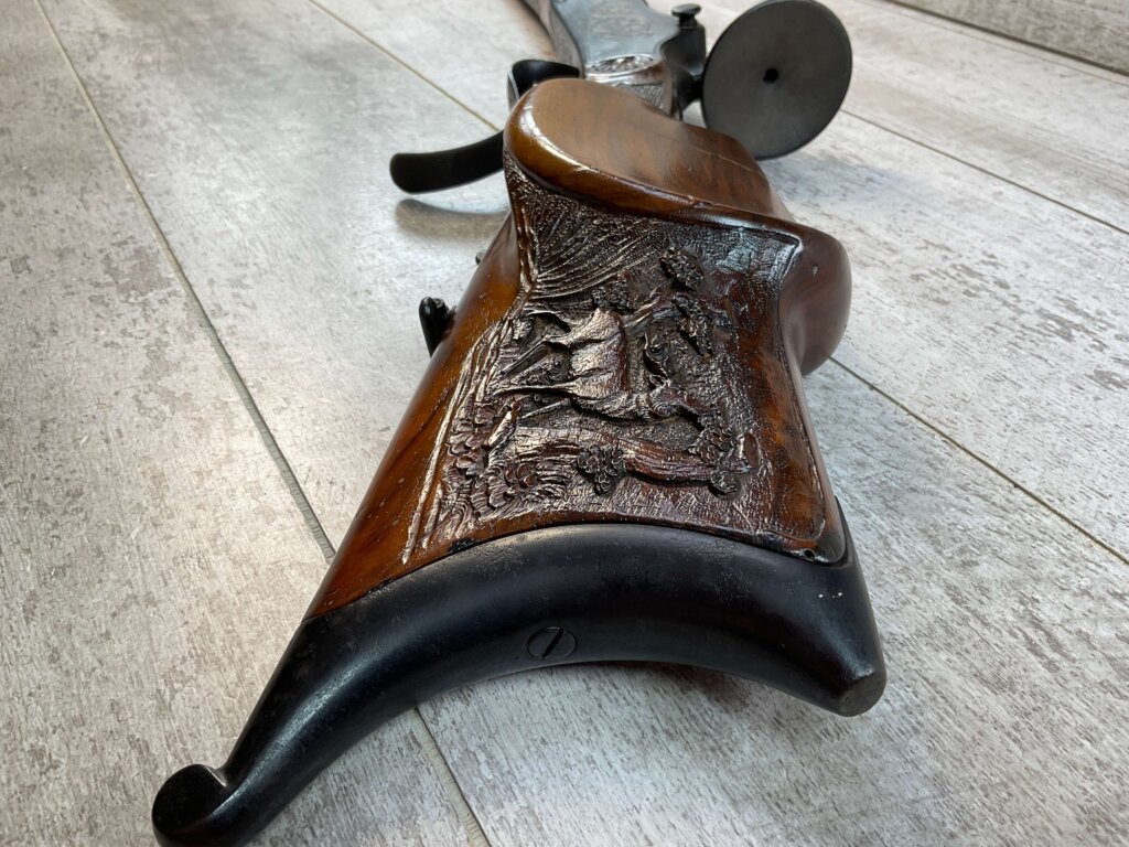 GERMAN 4MM MARTINI TYPE BEERHALL PARLOR RIFLE, JAMES EARL JONES "FAVORITES" COLLECTION #5-11051